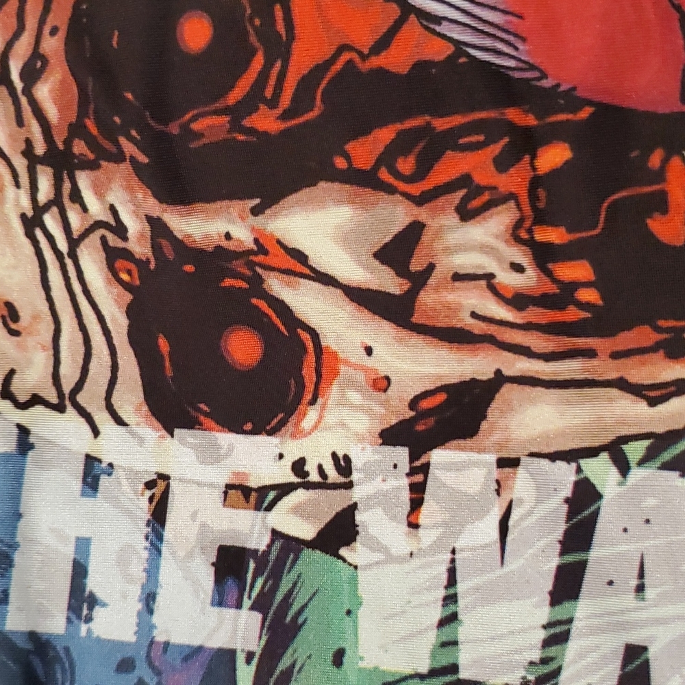 'The Walking Dead' graphic print bodysuit Lg. zombies skulls skeletons Ghouls - Picture 9 of 9